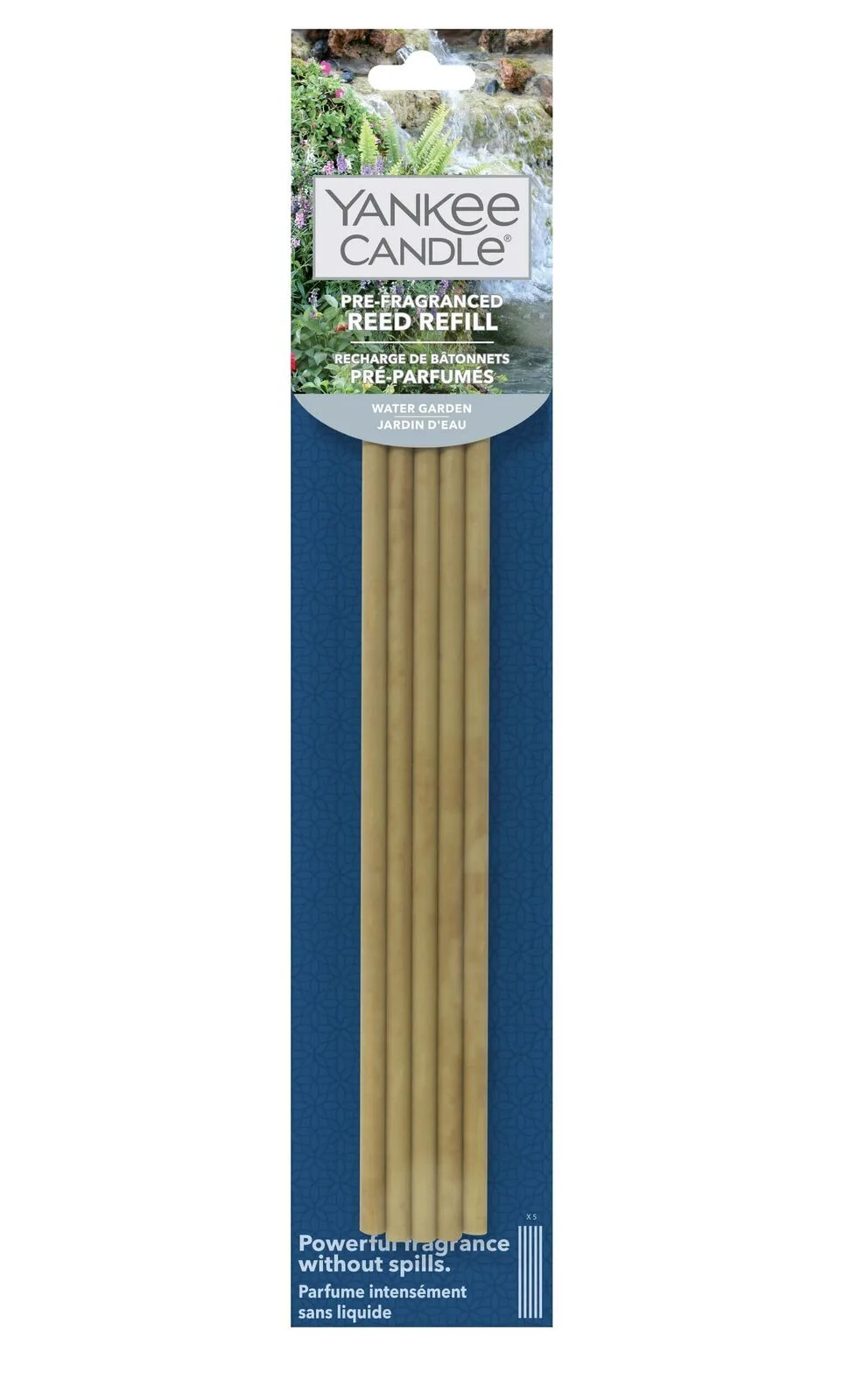 1652861E-Water-Garden_Reed-Refill Pre Fragranced Reed Diffuser Refill - Water Garden