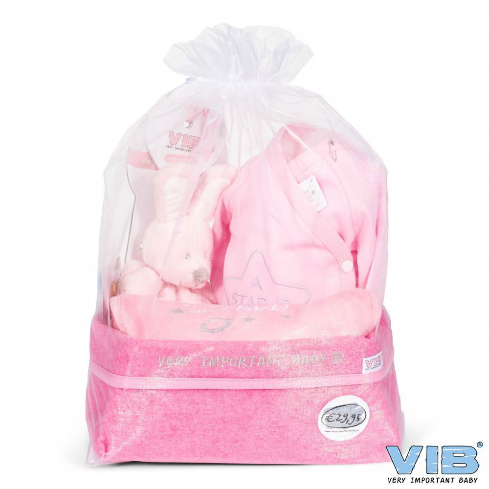 Geschenkpaket für Babys rosa 4-teilig