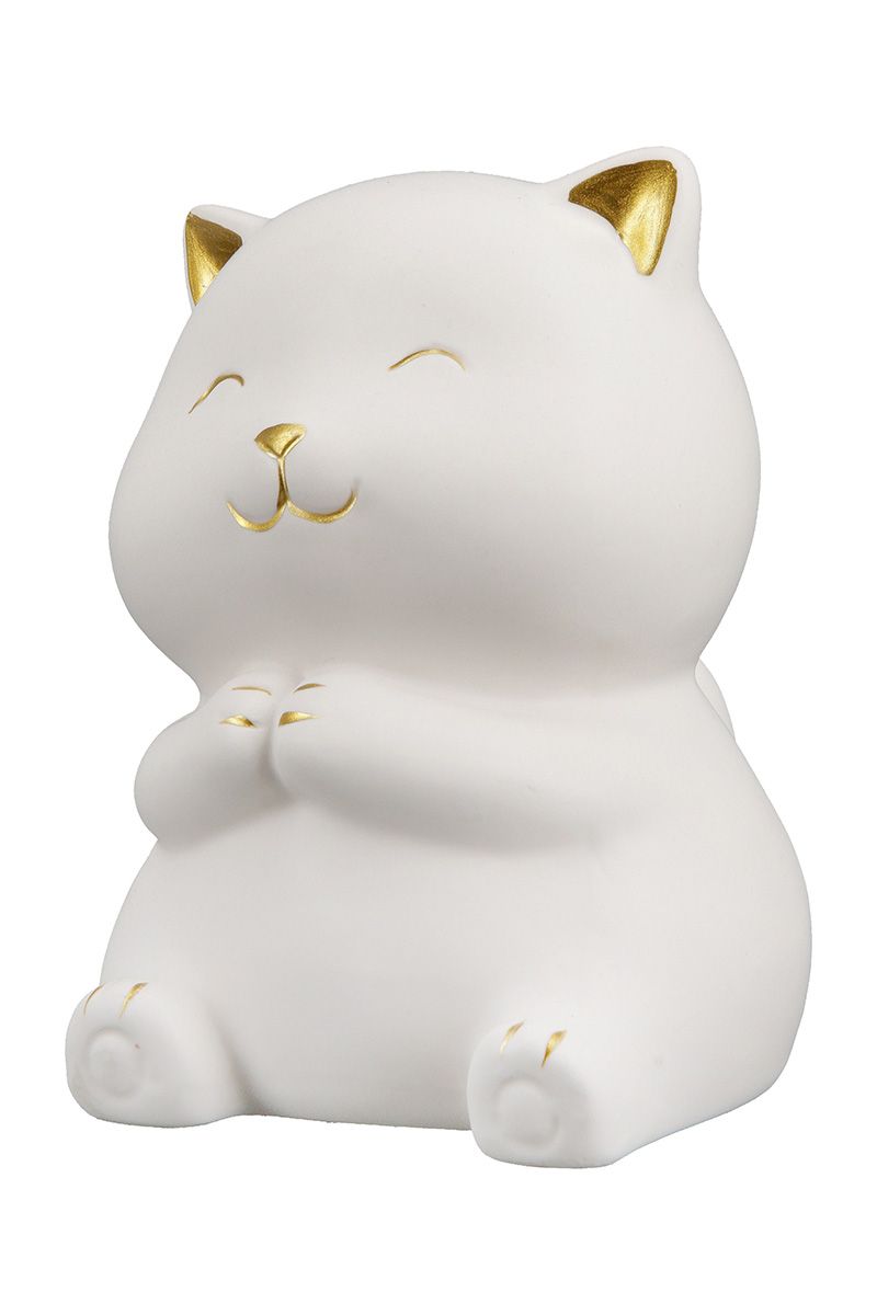 Deko Katze Kitty weiß 10,5cm