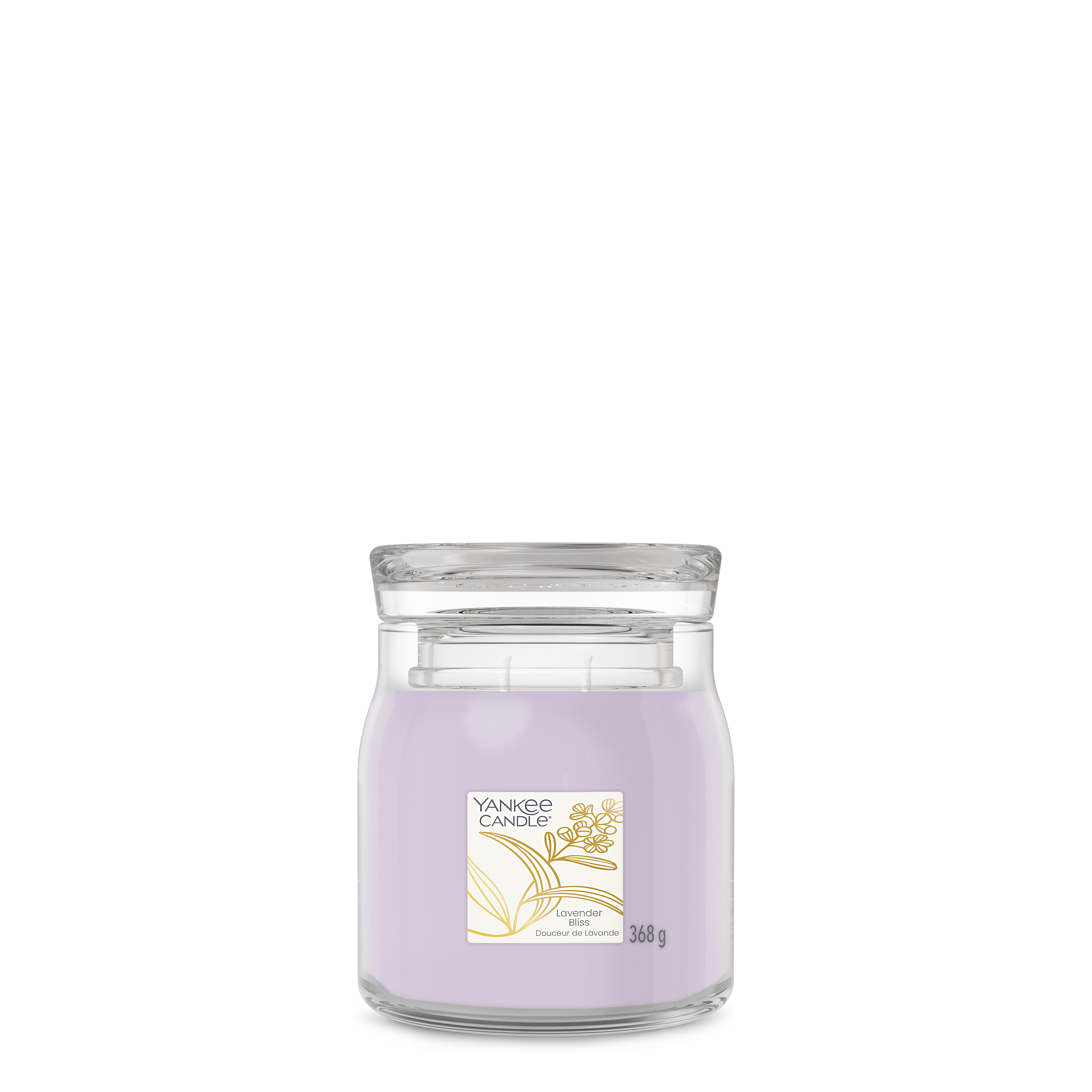 Lavender Bliss Signature Medium Jar 368g 2-Docht