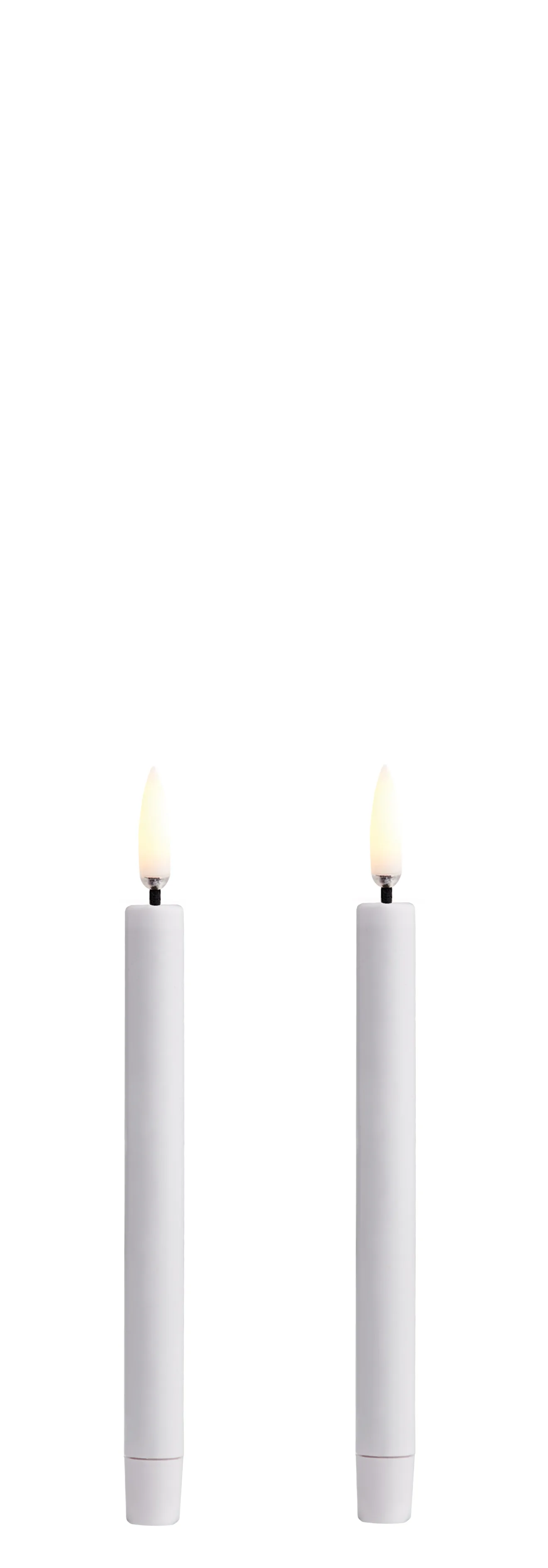 Uyuni LED Mini Tafelkerze 14cm nordic white 2 Stück