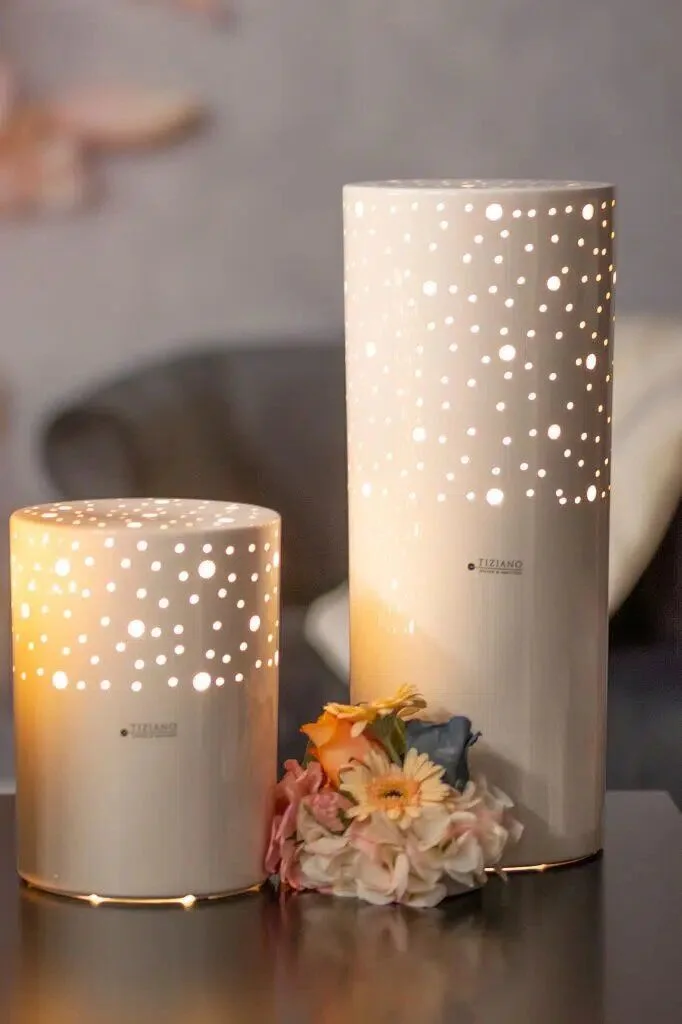 Lichtsäule Latuna 25cm LED cremeweiß Lichtsäule Latuna 25cm LED cremeweiß