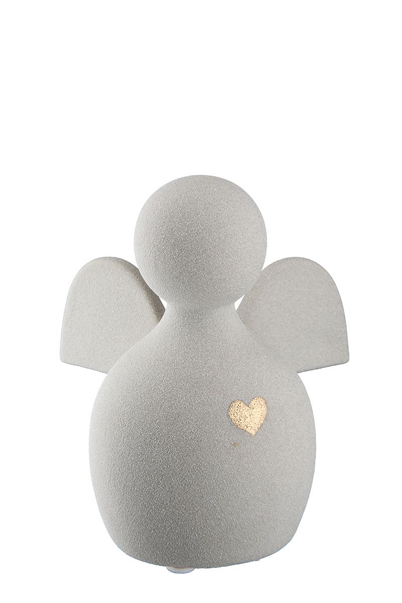 Figur Engel Heart 13,5cm Keramik
