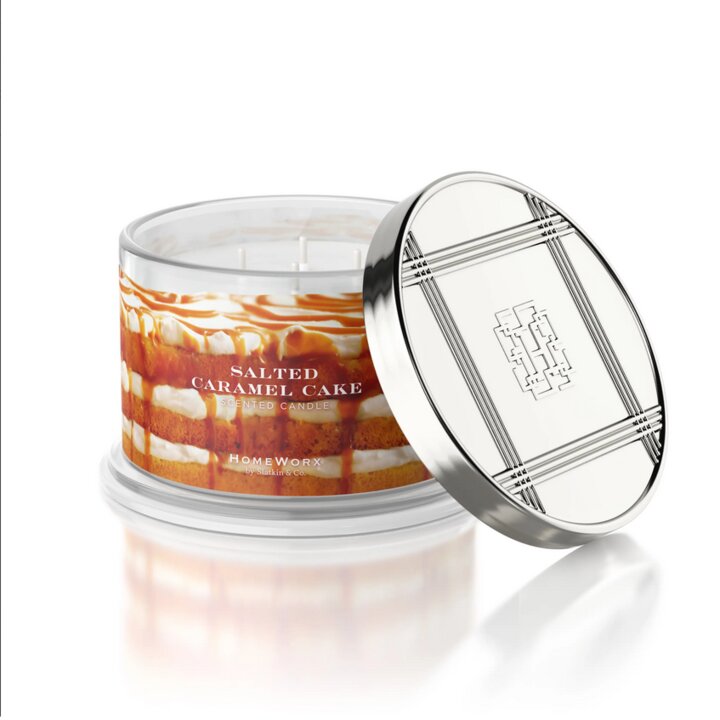 Salted Caramel Cake 510g (4-Docht)
