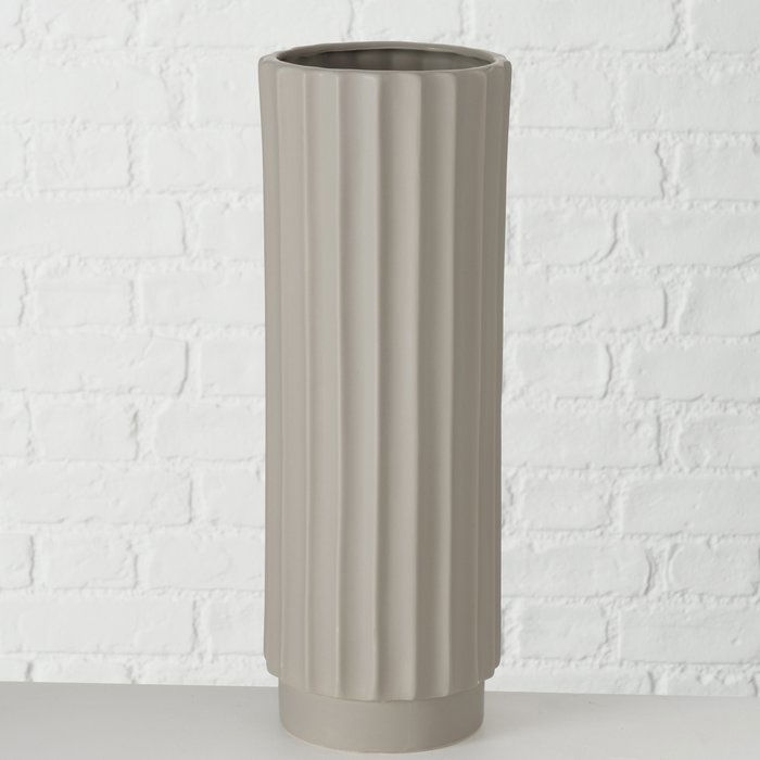 Vase Vianello Keramik hellgrau