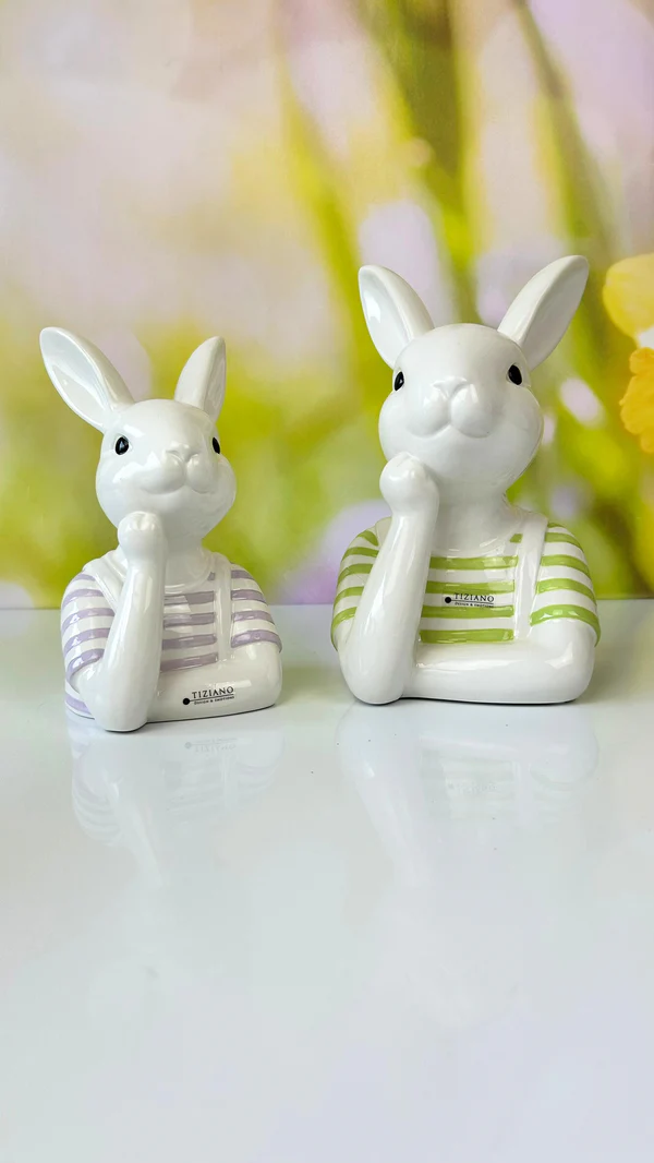 Büste Hase Enzo 24cm grün Büste Hase Enzo 24cm grün