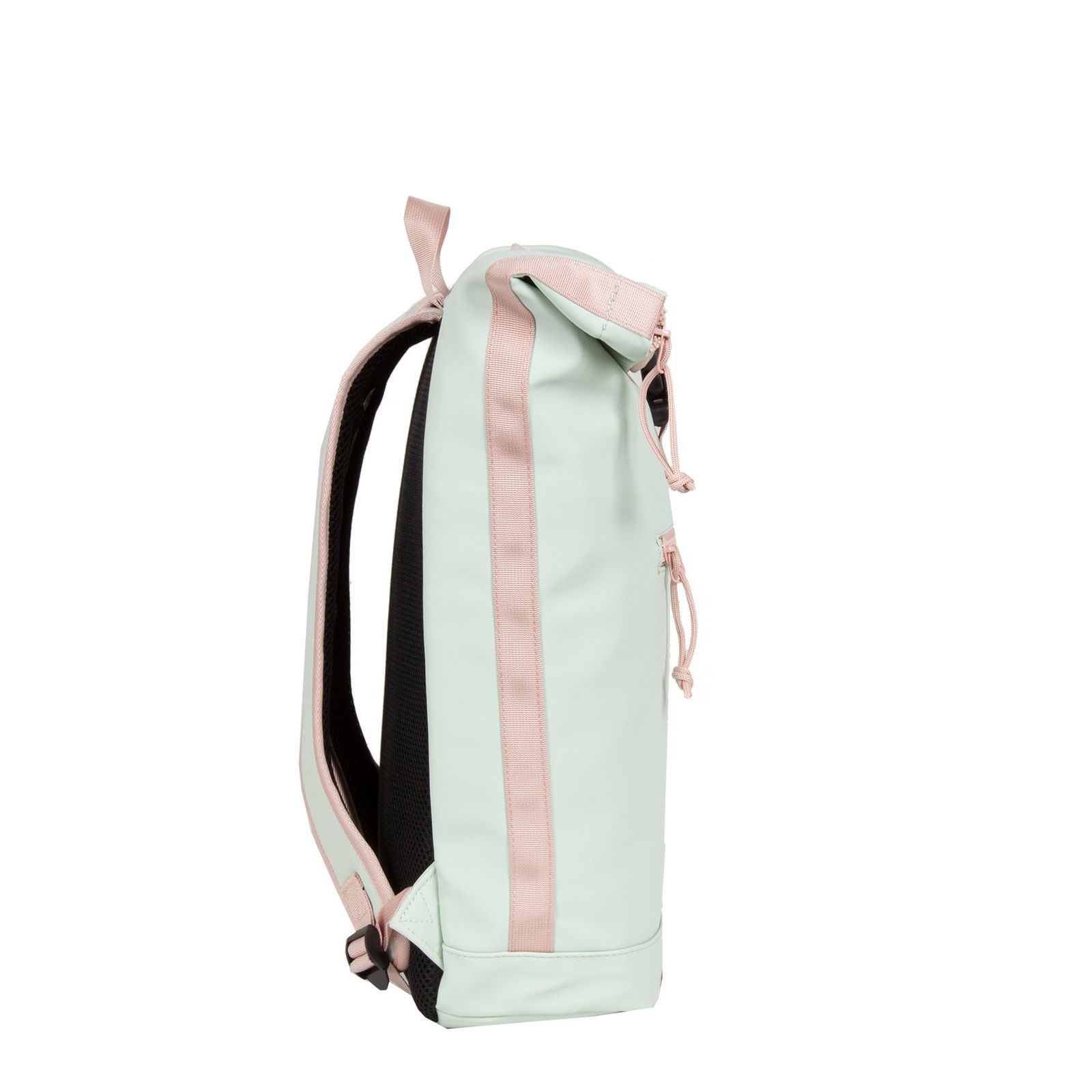 Tim - New York Rolltop Rucksack minzblau/hellrosa