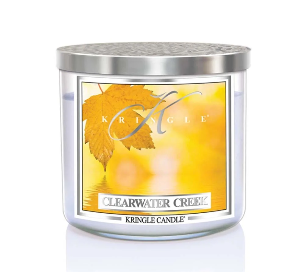 kringle_candle_clearwater_creek_silver_lid_american_heritage Clearwater Creek 396g Tumbler 3-Docht