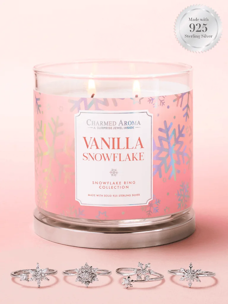 Charmed-Aroma-Vanilla-Snowflake Vanilla Snowflake Kerze (Ring)