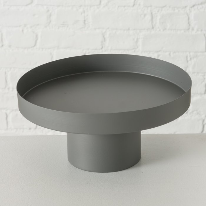 Deko Tablett Samona grau 25cm