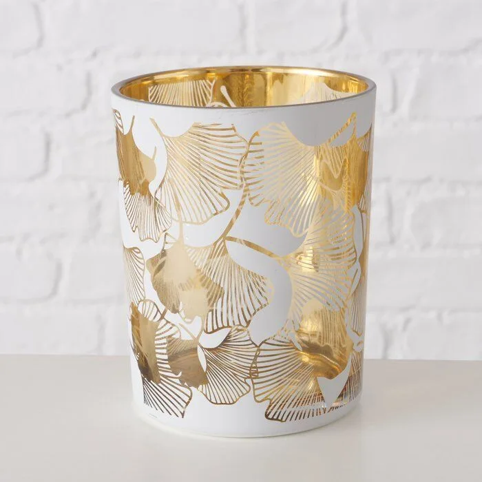 Einzelbild-lOMSKawE-large Windlicht Gingko 13cm weiß
