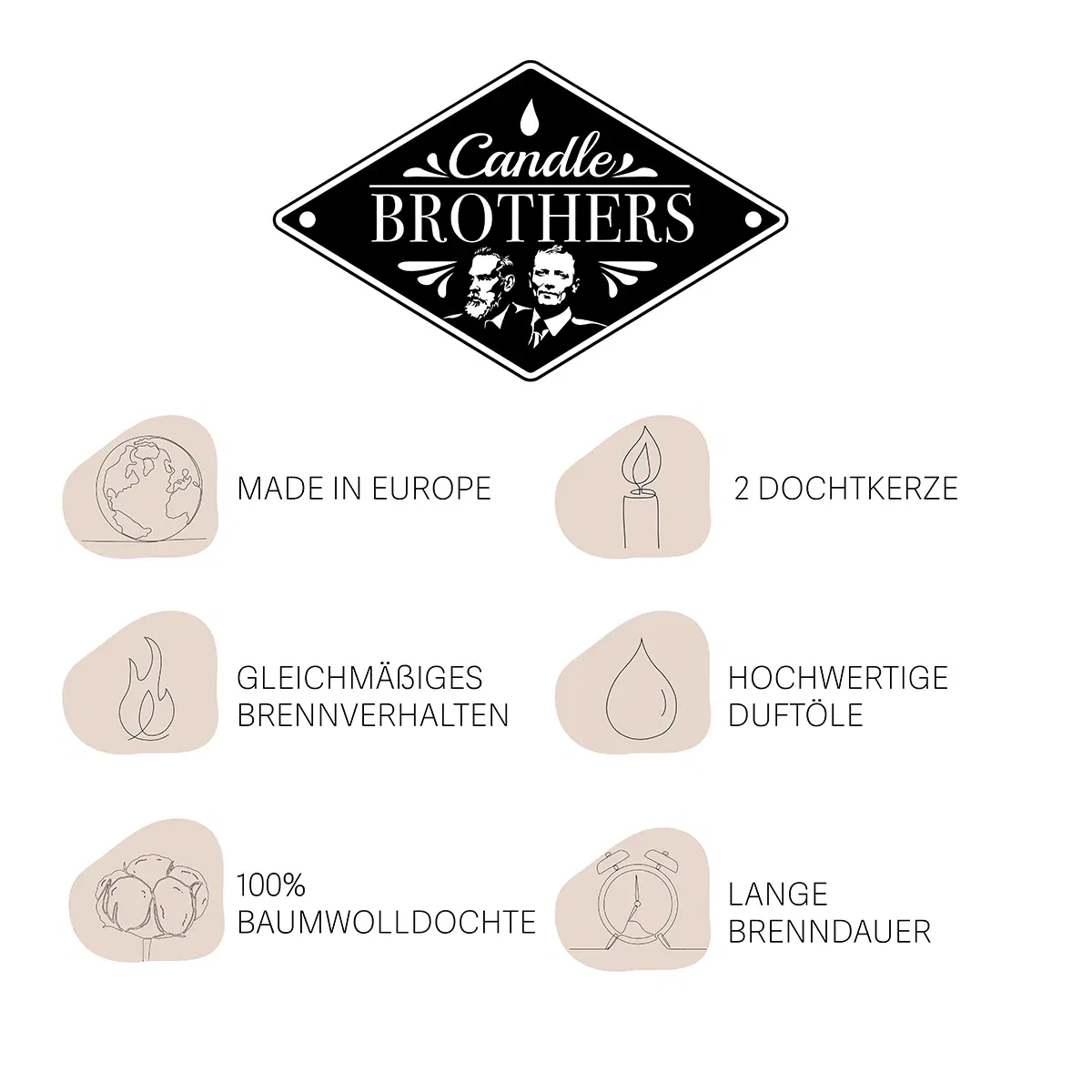 Roasted Chestnut 510g Candle Brothers Duftkerze