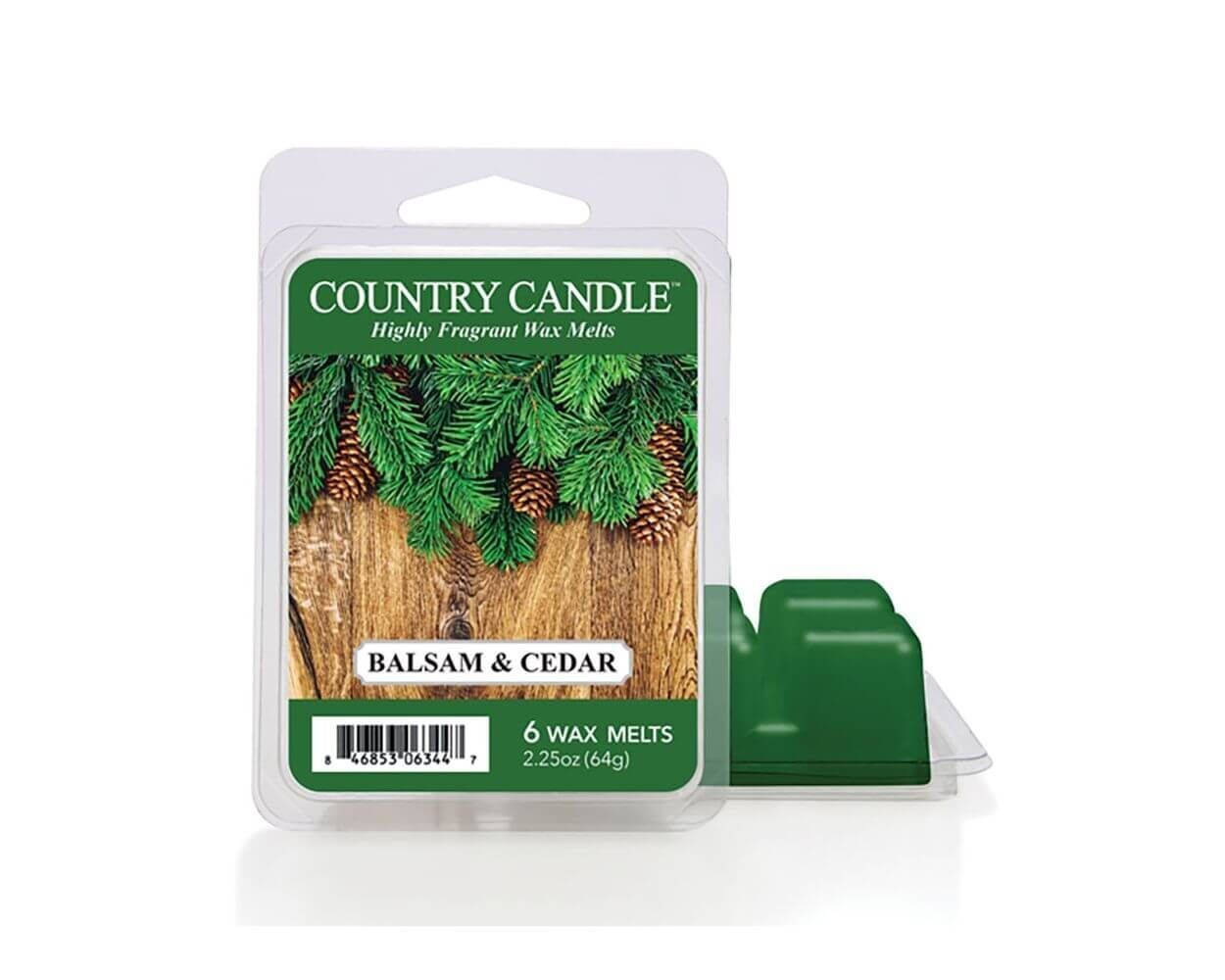 american_heritage_country_candle_waxmelt_6p_balsam_cedar_1 Balsam & Cedar Wax Melts 64g