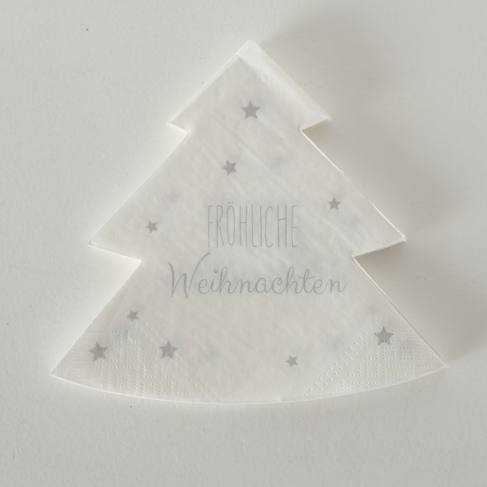 Serviette Tanny silber 20 Stück