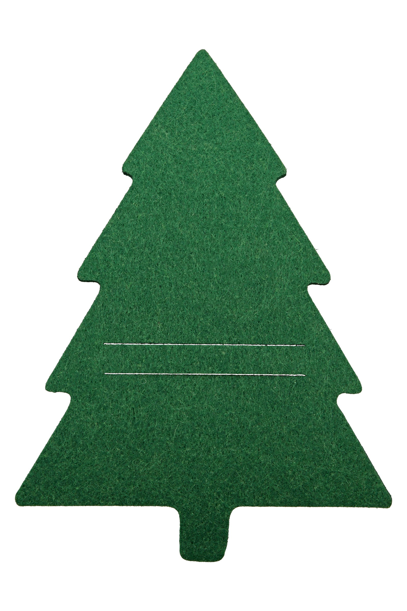 Bestecktasche Tannenbaum Filz grün