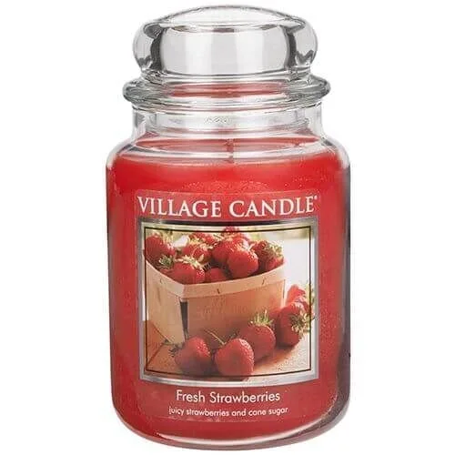 106326398 Village Candle Fresh Strawberries 645g