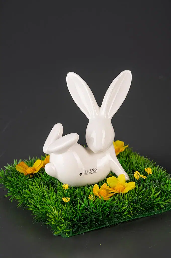Deko Hase Fabrio XL liegend 23,5cm Deko Hase Fabrio XL liegend 23,5cm