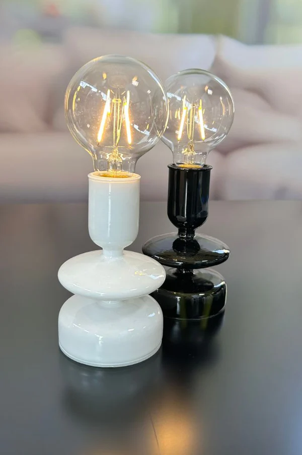 Lampe Savazza LED Glas schwarz 23,5cm Lampe Savazza LED Glas schwarz 23,5cm