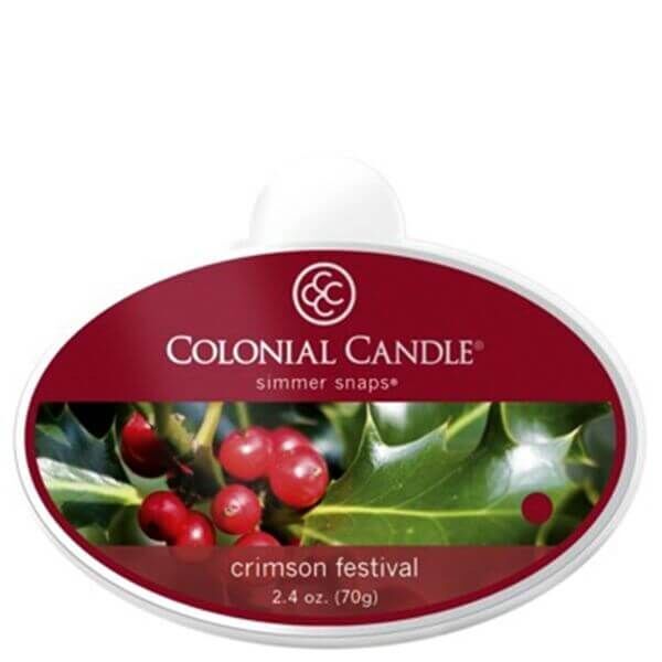 ccsnaps-2105_1_5594ffcb329c2 Colonial Candle Crimson Festival Simmer Snaps 70g