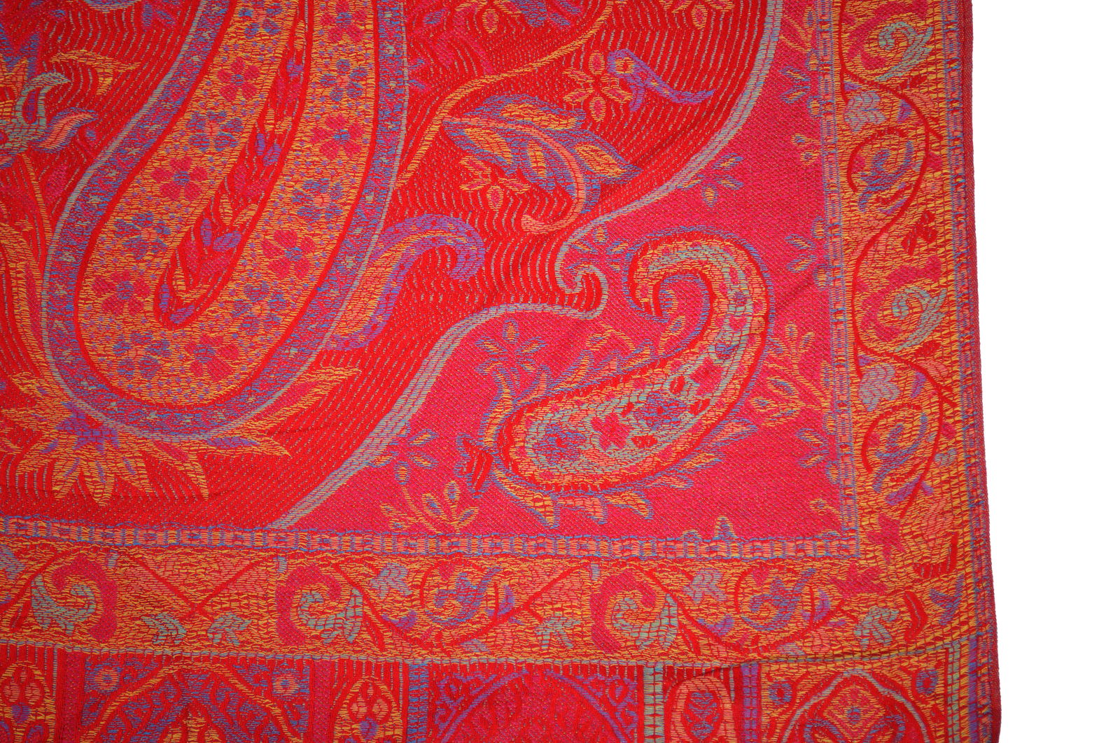 Jacquard Schal Nahla rot 100