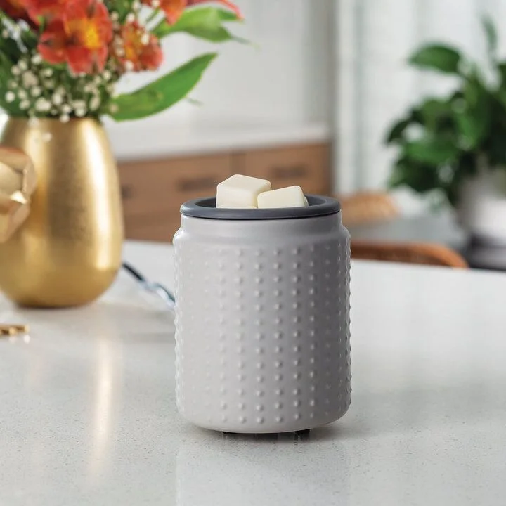 hobnail2 Gray Hobnail Duftlampe elektrisch mit Silikon Schale Flip Dish