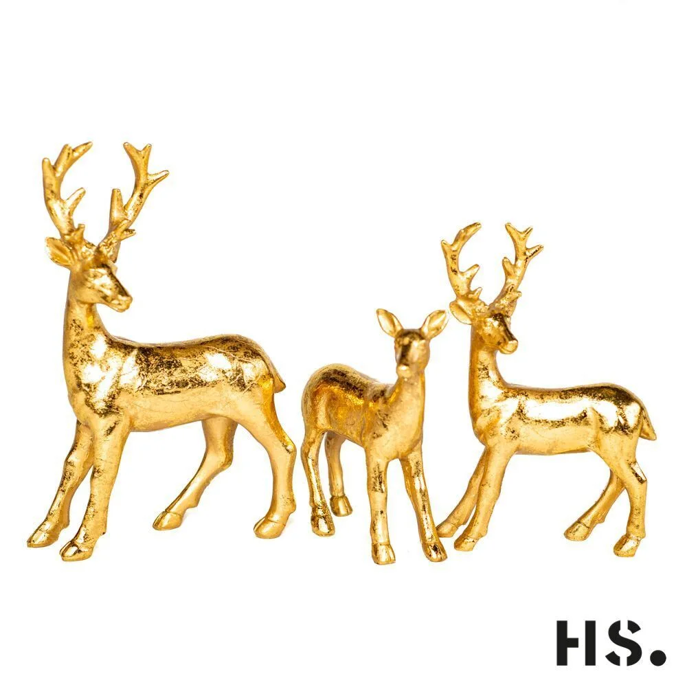 CfoxytCgloppa Hirsch Loppa gold groß 21cm