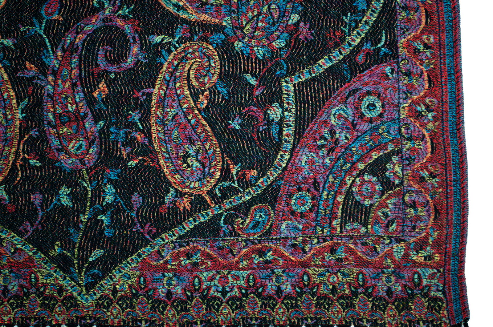 Jacquard Schal Darya dunkelgrau 813