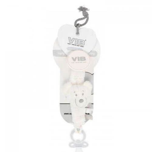 VIB-SOOTWWG002 Affe Schnullerhalter (Weiß)