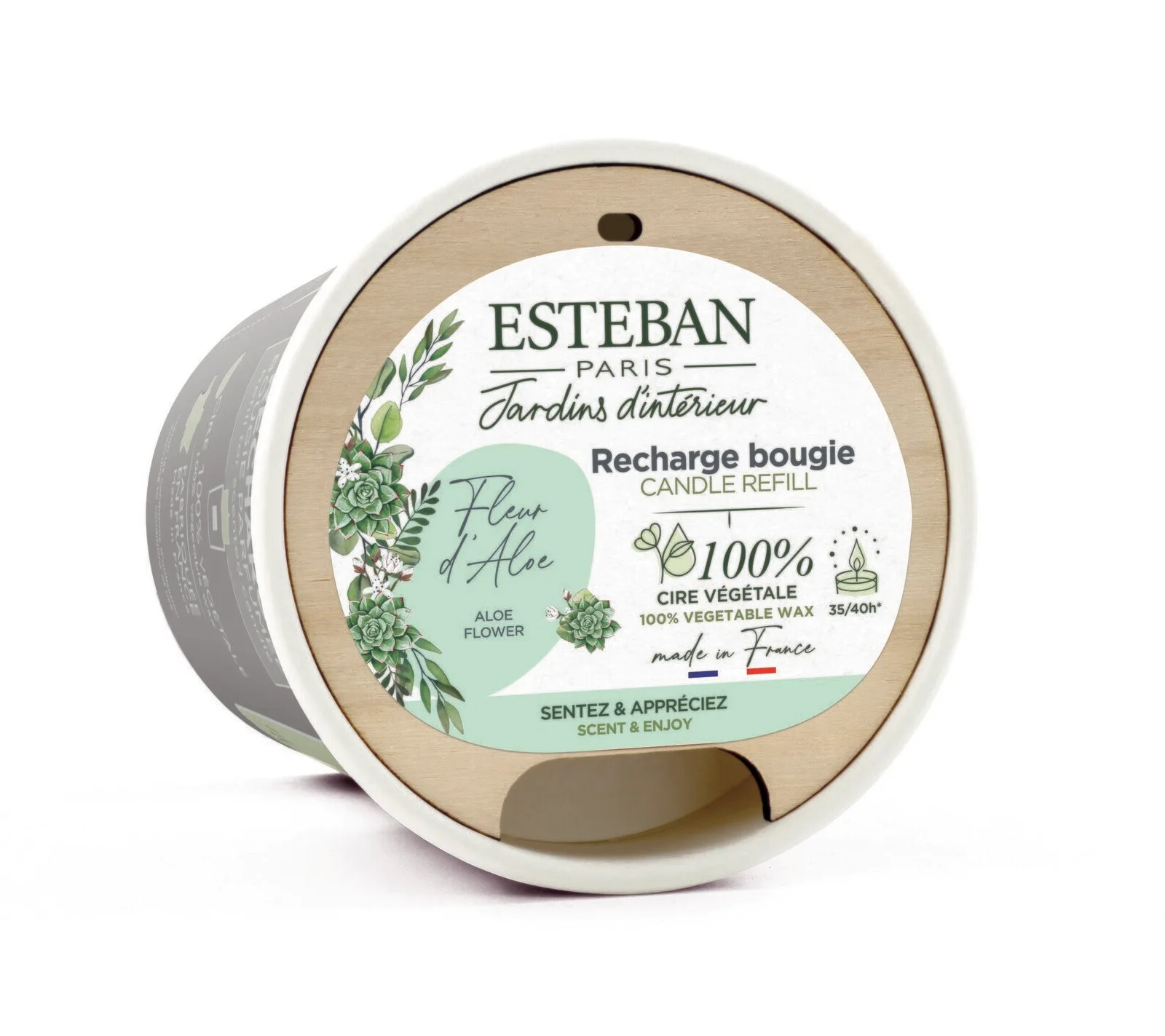 BFA-005_2 Aloe Blume Nachfüller für Duftkerze 180g