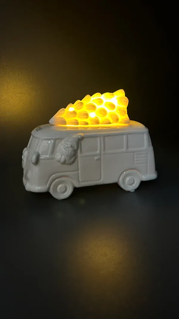 Deko Bus Parco 14,5cm cremeweiß