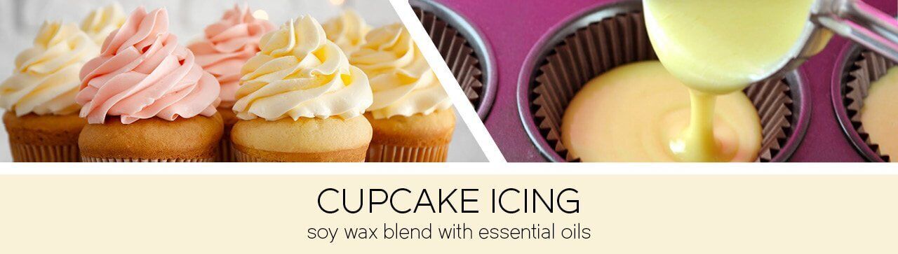 Cupcake-Icing-Fragrance-Banner Cupcake Icing 411g (3-Docht)
