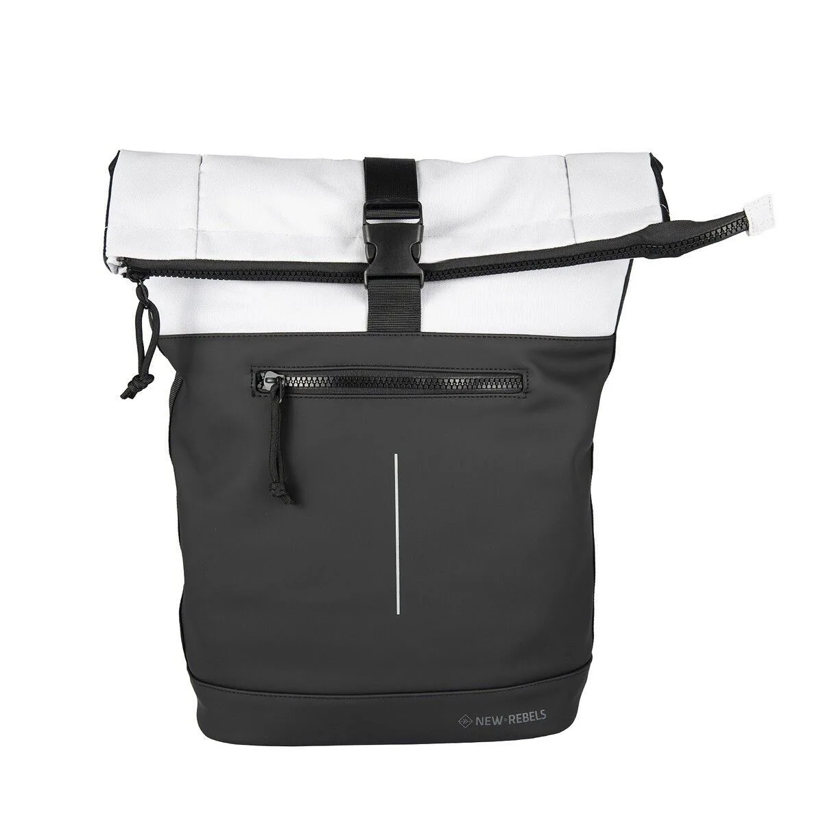 796A2DC03D5011E741A201E5D792F57EDF4D4B74 Backham - New York Rolltop Rucksack hellgrau
