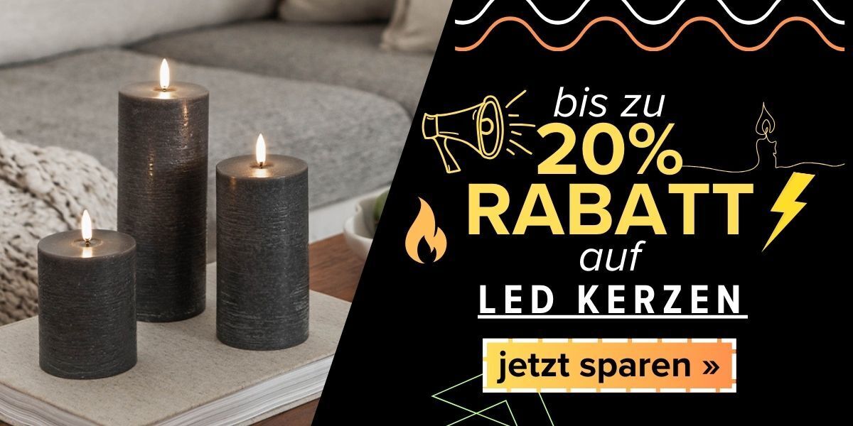 Black Week LED Kerzen Kerze