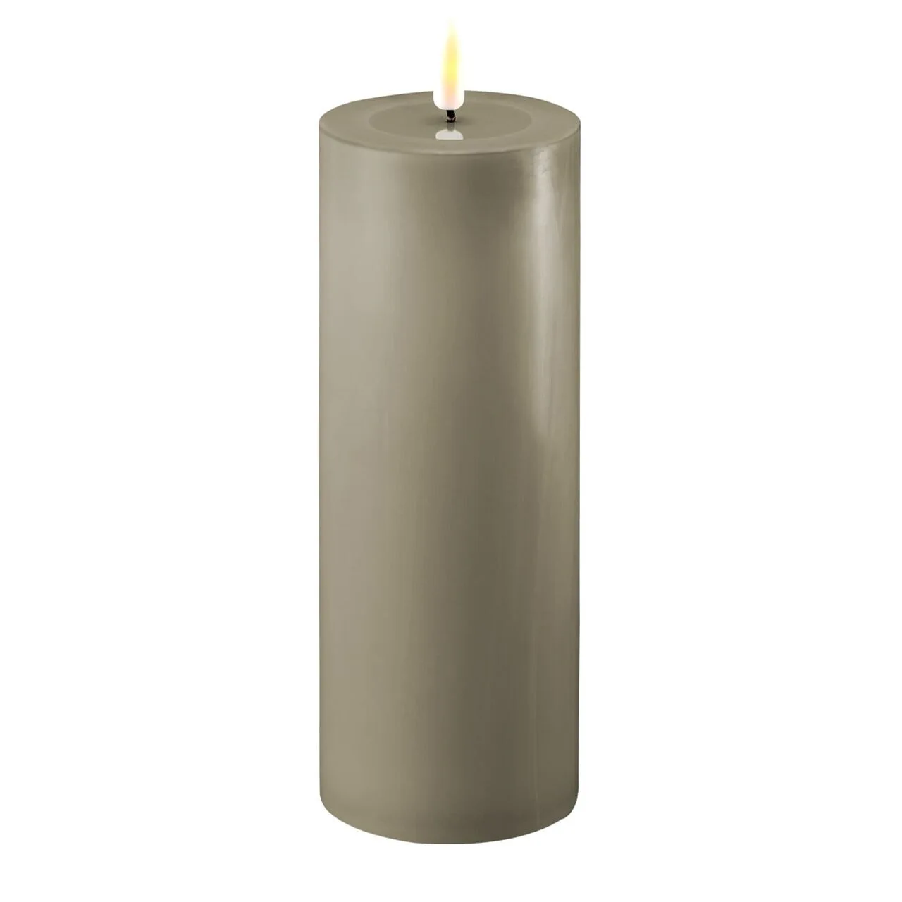 2021-RF-0284 Stumpenkerze LED sand 7,5 x 20cm