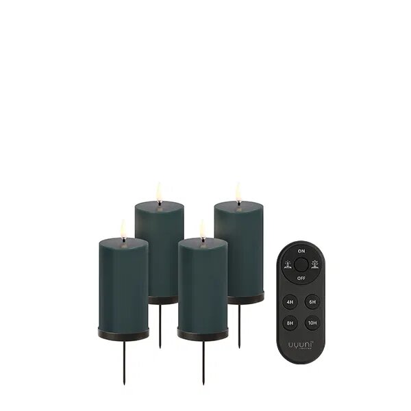 Uyuni Giftbox Pillar Pine Green Kerze