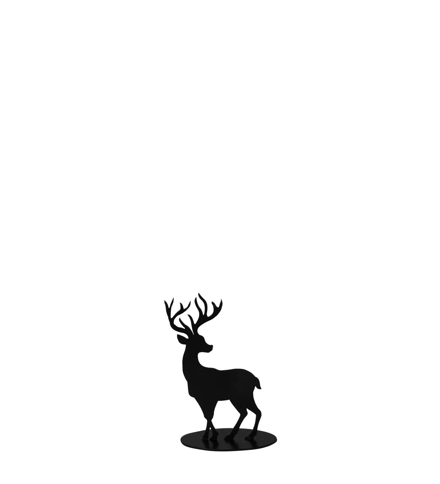 795015413 Dekohirsch Elvor schwarz 10cm