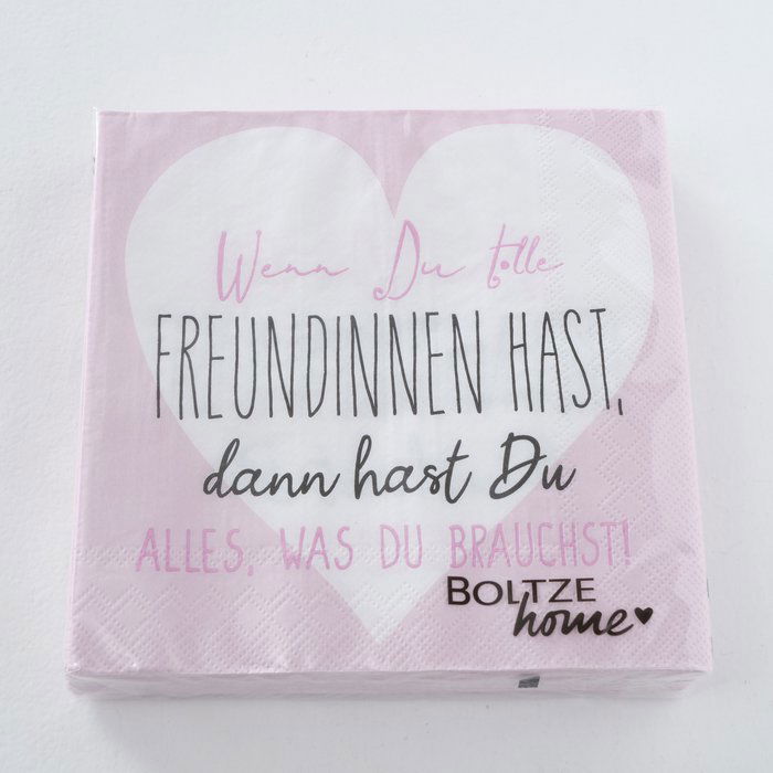 Serviette Friends 20 Stück rosa Variante 2