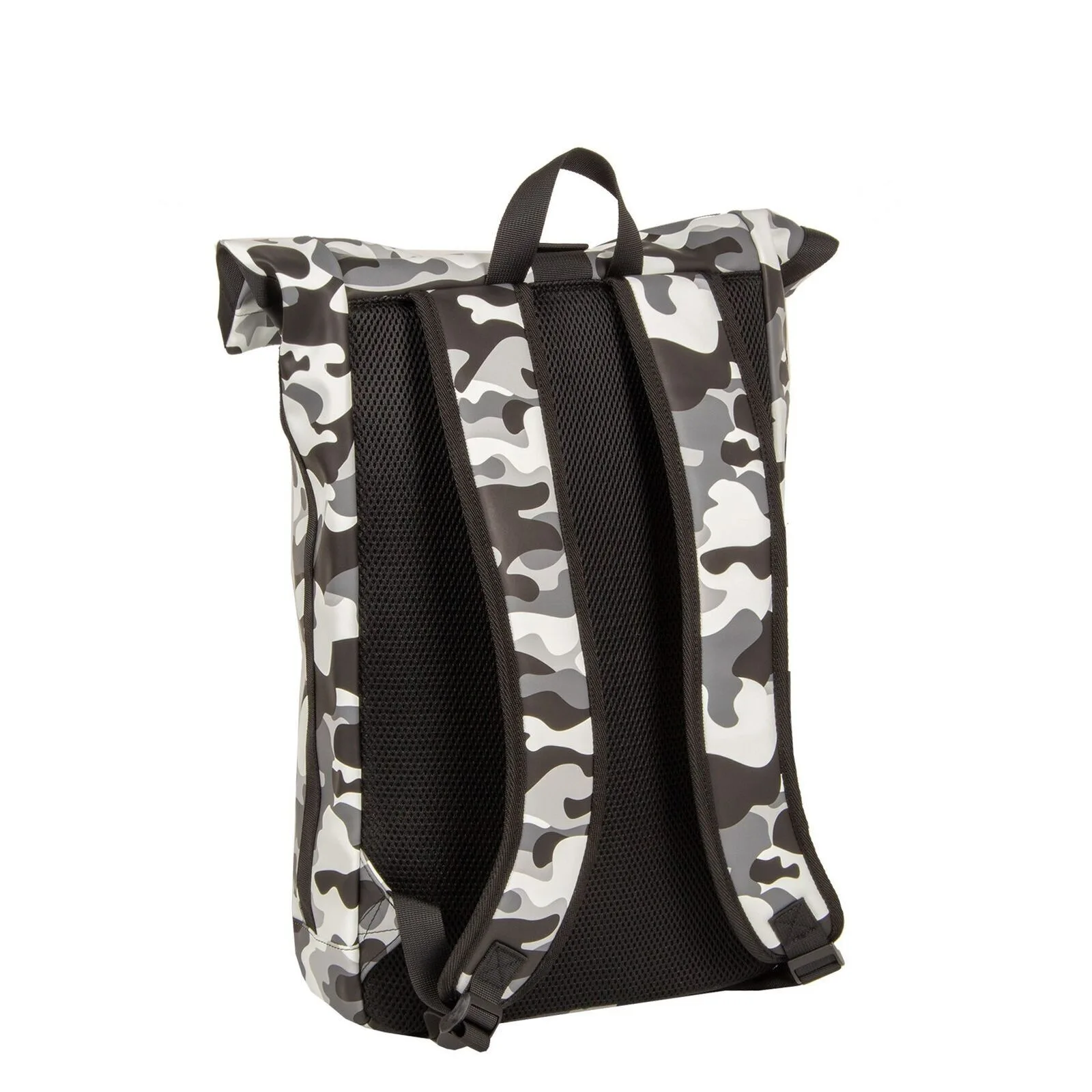 VsMwGMv8 Mart - New York Rolltop Rucksack weiß/schwarz camo