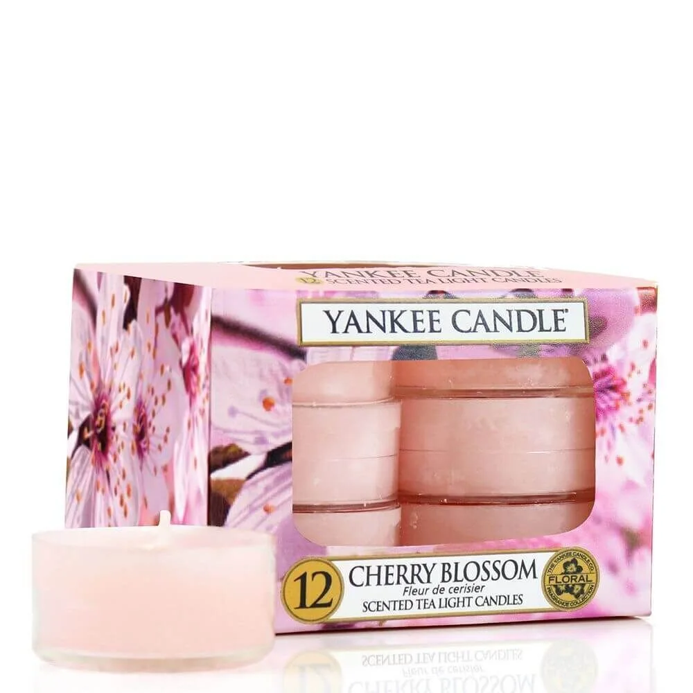 1542841e Yankee Candle Cherry Blossom 12St Teelichte