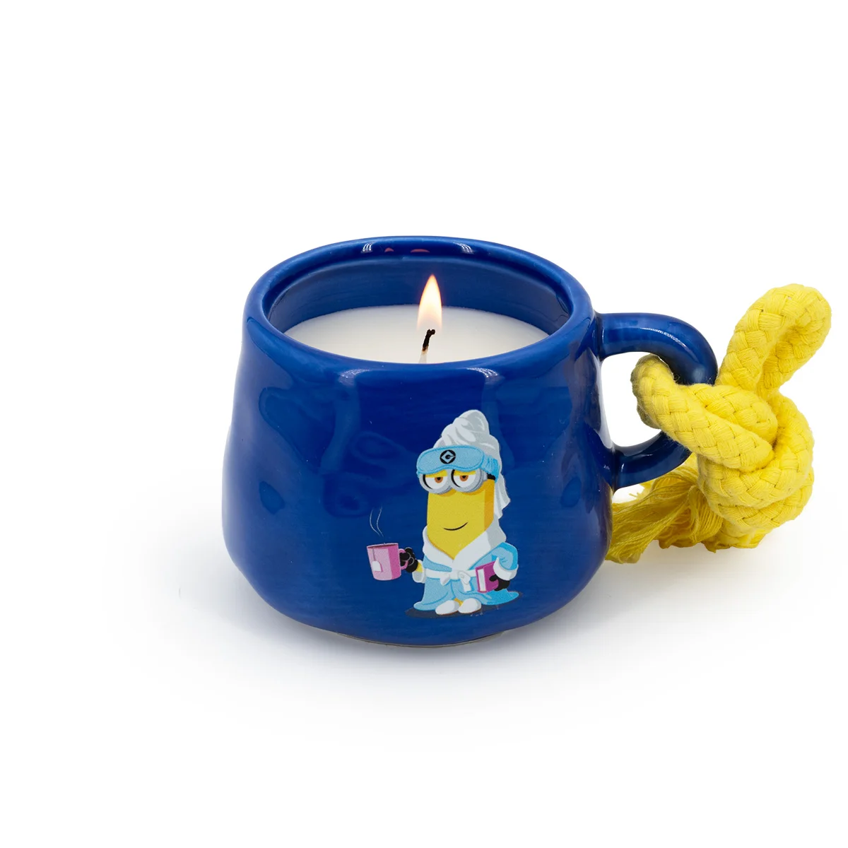 Kevin - Minions™ Duftkerze 200g in Tasse mit Kordel