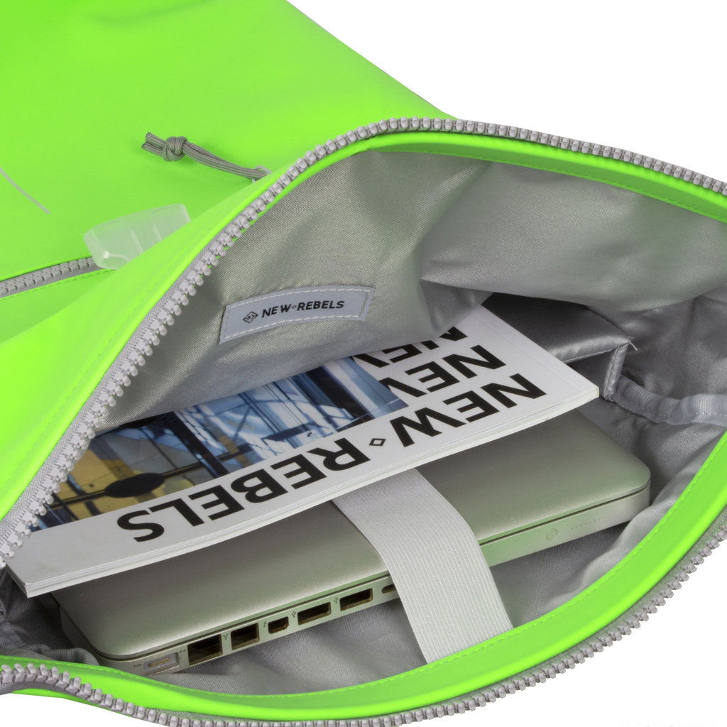 Mart - New York Rolltop Rucksack neon grün
