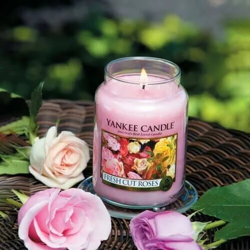 Fresh-Cut-Roses-Large-Jar-Lit-with-Roses Fresh Cut Roses Large