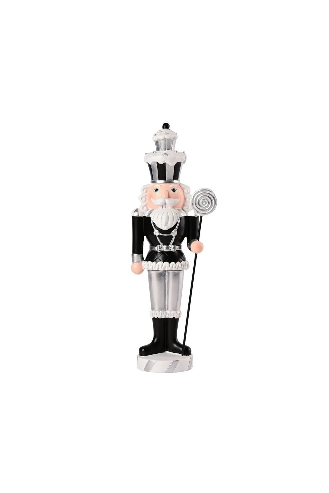 Noce Nussknacker 33,5cm schwarz/silber Nussknacker, Elektrisches Gerät, Mikrophon, Person
