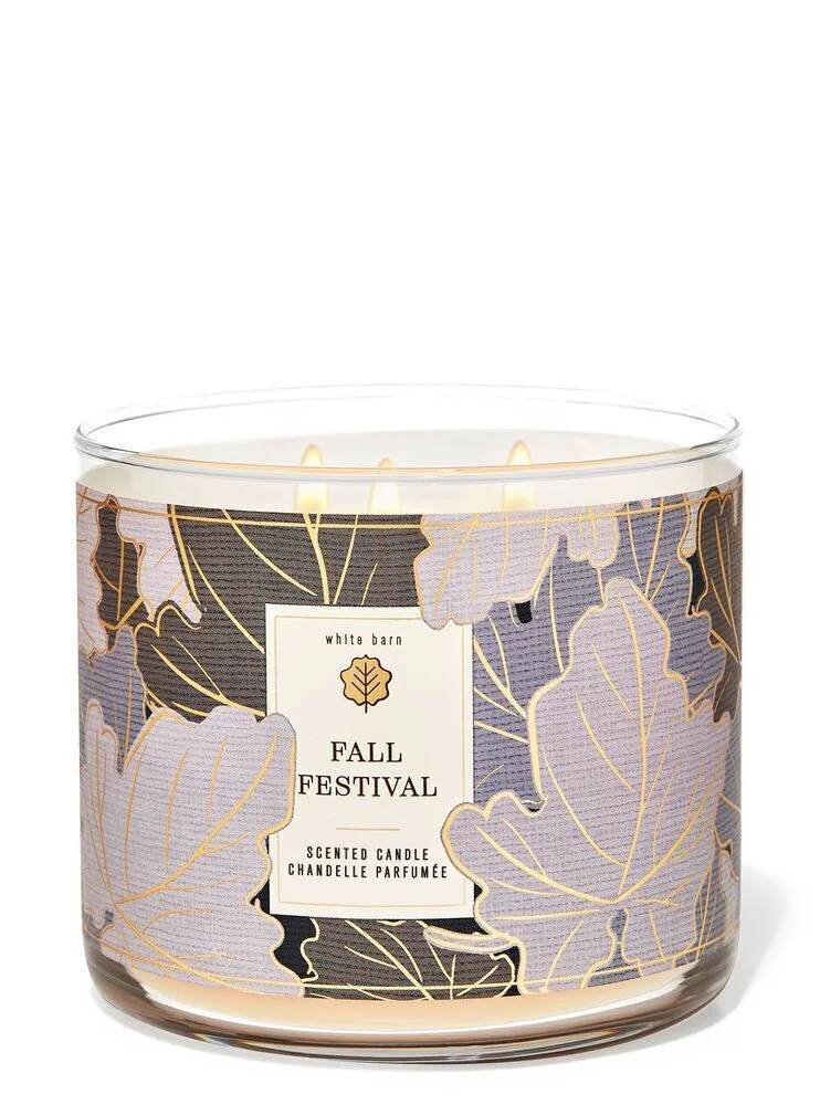 026341926fallfest Fall Festival - 411g 3-Docht Kerze