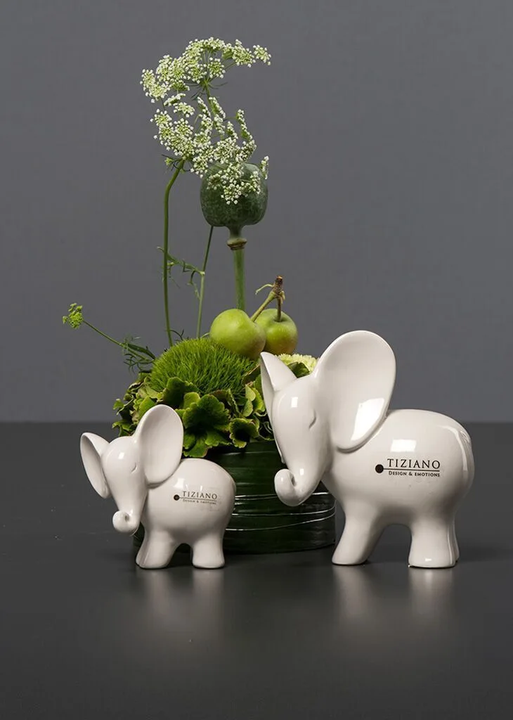 leon-dekoelefant-schauend Elefant Leon schauend 8cm