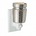 Brushed Chrome Duftlampe für die Steckdose