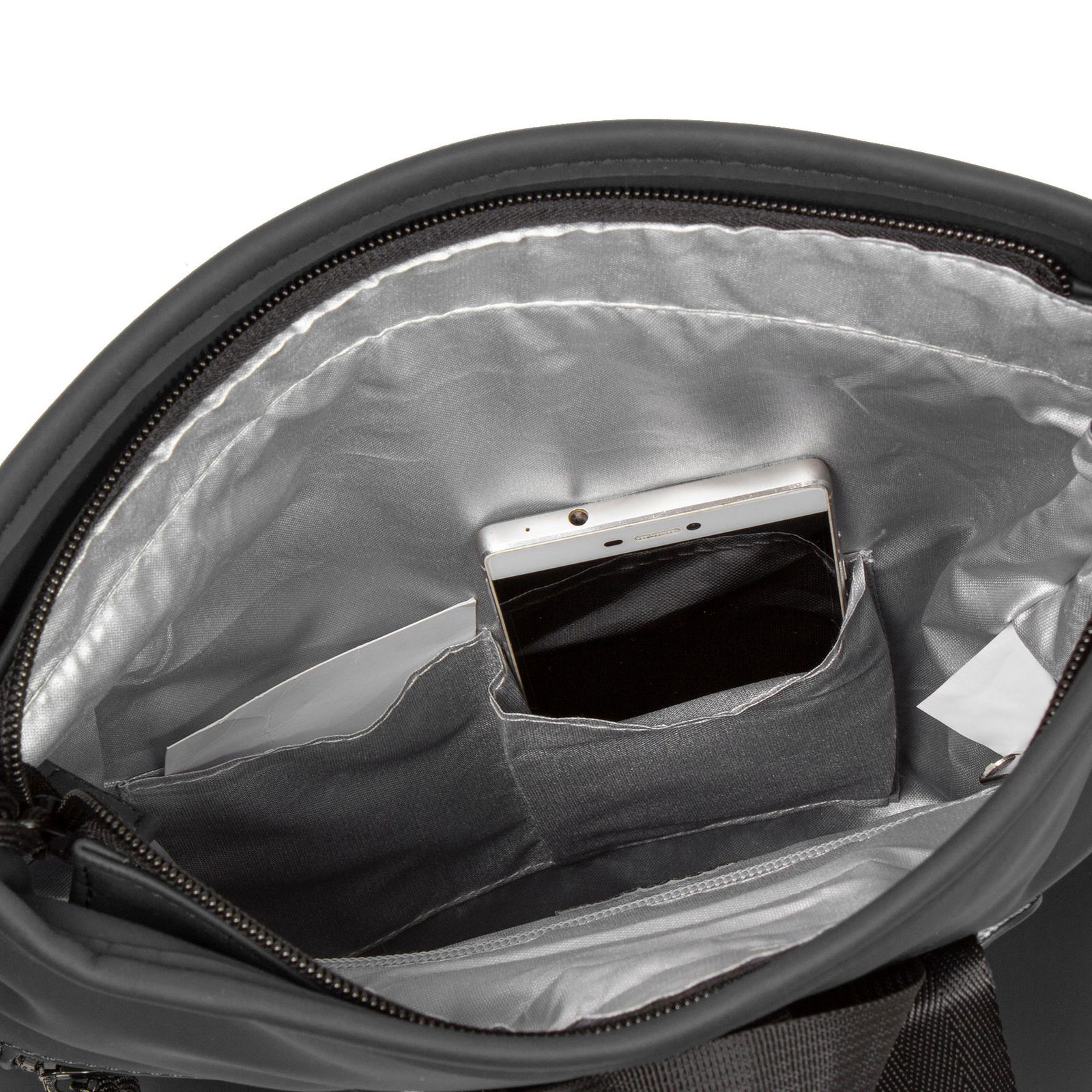 Mart - Los Angeles Rolltop Mini Rucksack schwarz