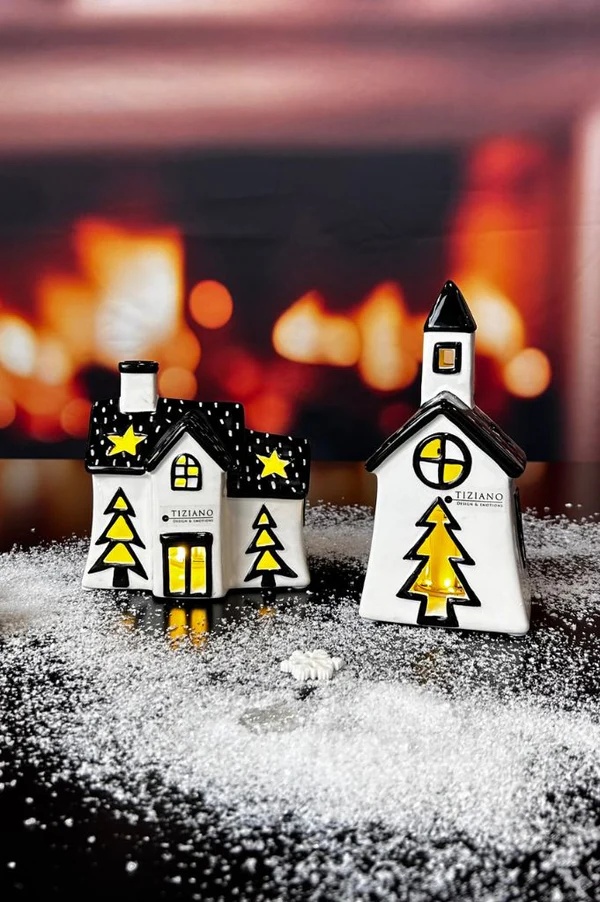 Lichthaus Pedaso 17cm LED cremeweiß/schwarz