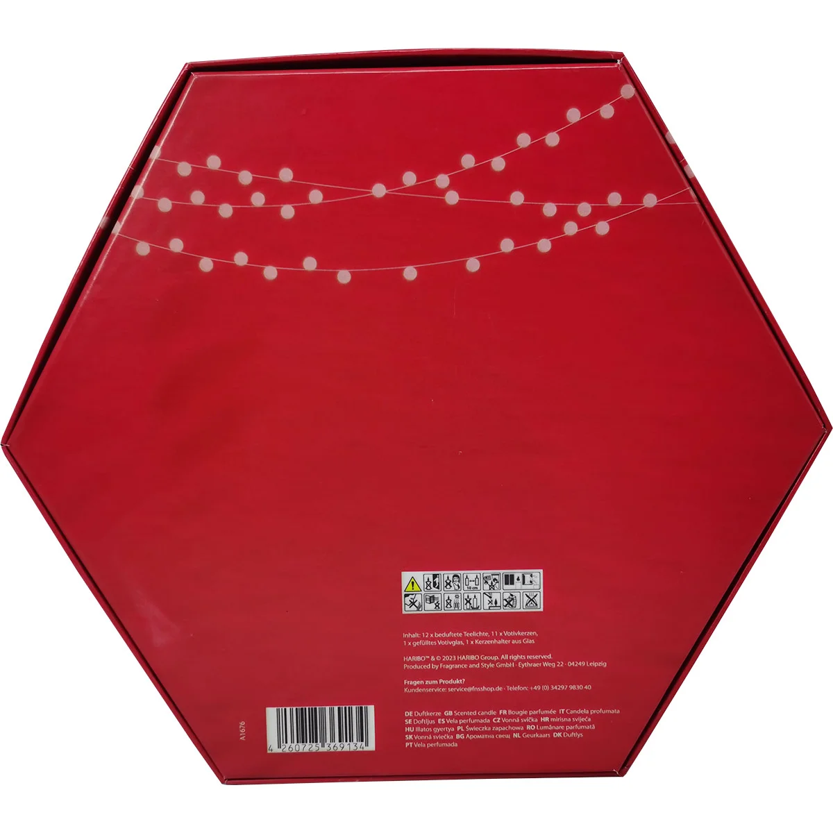 Haribo™ Adventskalender 2025 mit Teelichtern und Votiven Haribo™ Adventskalender 2025 mit Teelichtern und Votiven