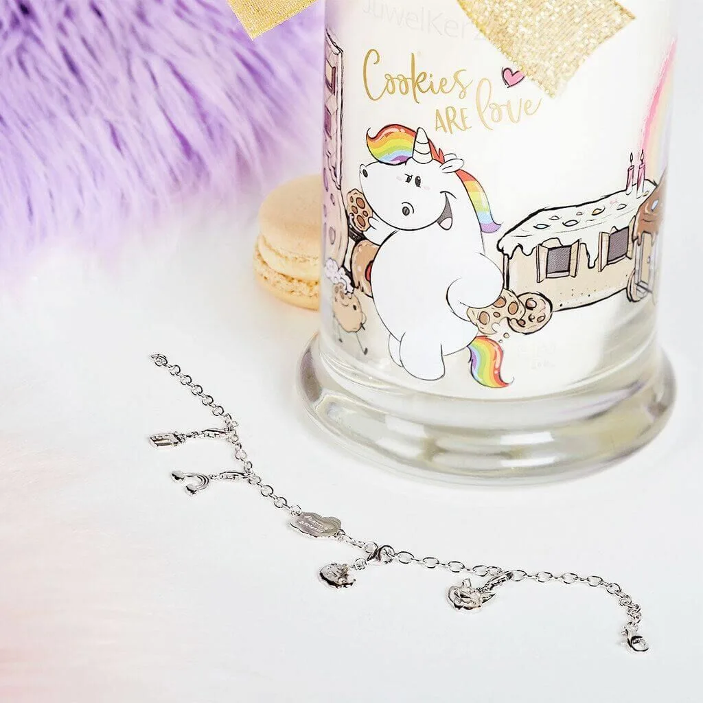 Duftkerze-mit-Charm-Armband-pummeleinhorn-juwelkerze Pummeleinhorn Cookies are Love (Armband) 380g